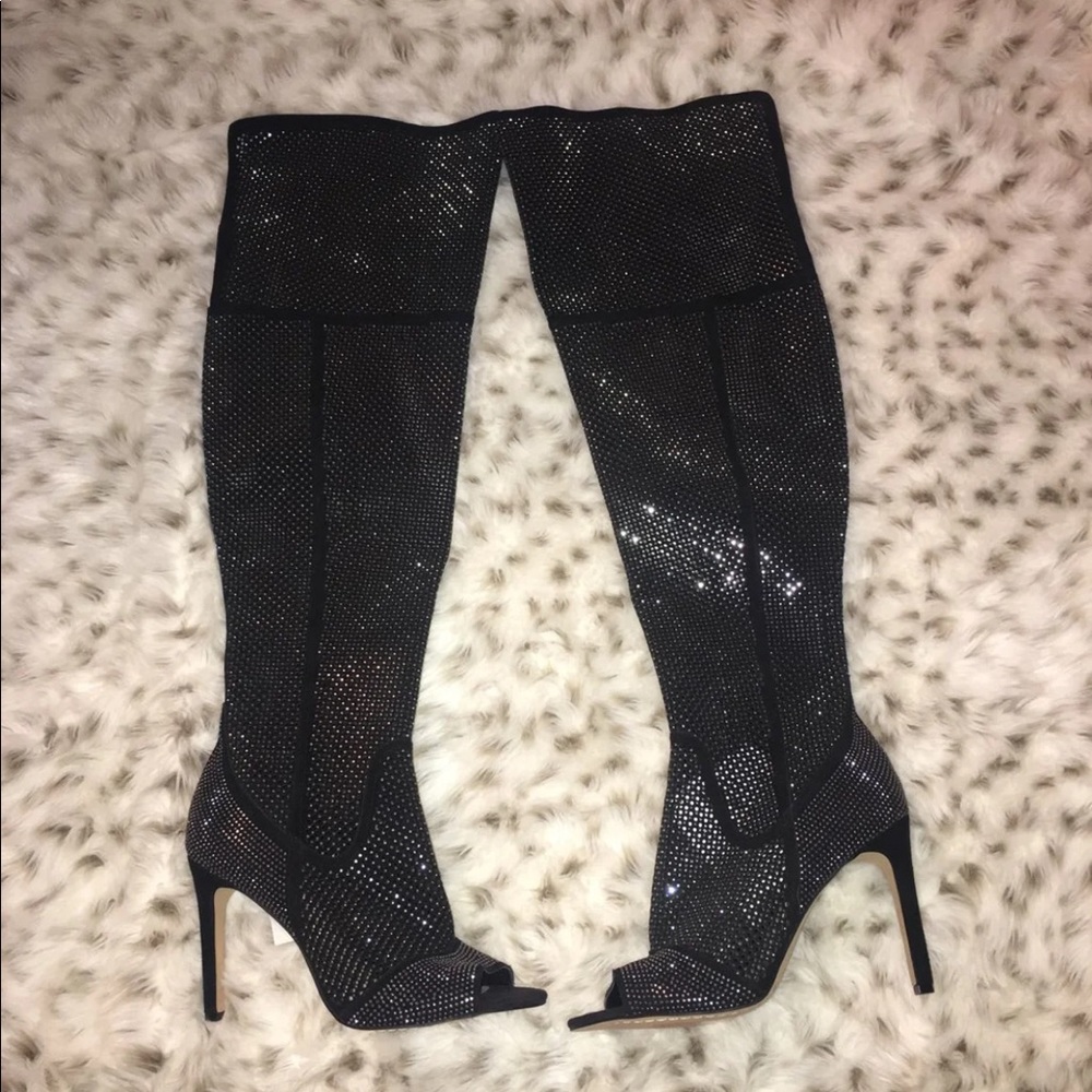 Size NWT above knee studded boots, size 9